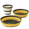 Sea to Summit Frontier UL Collapsible Dinnerware Set 1P 3 Piece Veľkosť: Univerzálna veľkosť