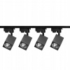 Kolajnicové led svietidla - Sada 2m baru + 4 lampy Čierny štvorec (Sada 2m baru + 4 lampy Čierny štvorec)