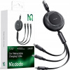 Mcdodo CA-3730 3-in-1 USB-C to USB-C / Lightning / Micro USB, 1,2m, černý