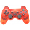 Ovladač PS3 Bluetooth oranžový transparent