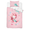 DETEXPOL Obliečky do postieľky Morská Víla ružová Bavlna, 100/135, 40/60 cm