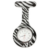 Přívěskové hodinky pro zdravotní sestry silikonové barevné zebra