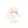 Doudou et Compagnie Paris Doudou Plyšový králik so šatkou biely 35 cm