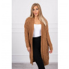 Dámsky úpletový sveter MI2019-21 kamel, Univerzálna, Kamel