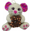 SPARKYS AB13145-20 Biela myš s donutom 20 cm