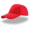 Atlantis | Liberty Six, 6 panelová šiltovka z ťažkej bavlny, červená