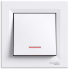 Jednopólový spínač s osvetlením pod omietku s rámom SCHNEIDER ASFORA