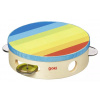 Goki Goki Tamburína dúhová so 4 rolničkami, 15 cm