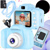 Detský fotoaparát Lewer 63061412 40 Mpx modrý