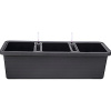 PLASTIA BERBERIS TRiO Truhlík samozavlažovací 117x40x35 cm antracit