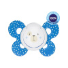 CHICCO Cumlík Physio Comfort silikónový 6-16m chlapec - macko 1 ks 11x5x14 biela