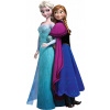 CUKROVÁ TLAČ jedlý obrázok na tortu Cukrová hmota Anna I Elsa + MENO TEXT