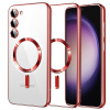 Techsuit – Luxury Crystal MagSafe kryt pre Samsung Galaxy S23 – červený
