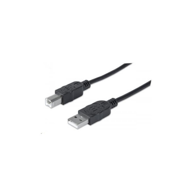 MANHATTAN Hi-Speed USB Device Cable, Type-A Male / Type-B Male, 5m (3 ft.), Black (337779)