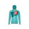Dámská mikina s kapucí ORTOVOX Fleece Grid Ice Waterfall – L