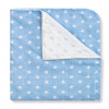 Interbaby mäkká deka hviezdičky 110x80cm Varianta: Modrá
