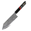 IZMAEL Damaškový kuchynský nôž Zankuro Cleaver/Čierna/Červená 18 cm