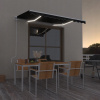 vidaXL Automatická markíza, LED a senzor vetra 350x250 cm antracitová