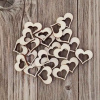 Drevený výrez - Srdce 10ks - 3cm