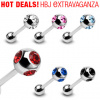 Piercing do jazyka z chirurgické oceli E-BSQ-1023 (Piercing do jazyka E-BSQ-1023)