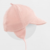 Detská letná mušelínová čiapka so šiltom New Baby ružová