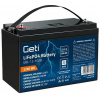 lifepo4 12,8v 100ah batéria geti gbl-12-100b bluetooth + displej