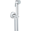 GROHE Tempesta-F Trigger Spray 30 bidetová sprška, prípojka hadice s integrovaným držiakom sprchy a 100 cm sprchová hadica, chróm, 26358000