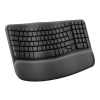 Logitech klávesnice Wave keys - bezdrátová/bluetooth/ergonomická/CZ/SK - grafitová 920-012307