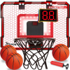 BASKETBALOVÁ TABUĽA KOTÚČOVÝ KÔŠ ELEKTRONICKÝ POČÍTADLO + OBRUČKA SET Red