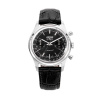 Vulcain Chronograph 70's - čierna / strieborná - Black Alligator + 5 rokov záruka a darček ZADARMO