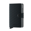 Kožená peňaženka SECRID Miniwallet Optical Black Titanium čierna
