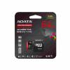 Adata High Endurance/Micro SD/64GB/UHS-I U3 / Class 10/+ Adaptér (AUSDX64GUI3V30SHA2-RA1)