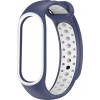 Remienok Eternico Sporty pre Xiaomi Mi band 5 / 6 / 7 aqua blue and white (APW-XMI7SP-ABW)