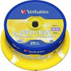 Verbatim DVD+RW (25-Pack)Spindle/4x/DLP/4.7GB 43489