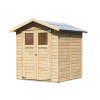drevený domček KARIBU DAHME 3 (42562) natur LG1701