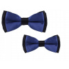 CN motýlika NAVY BLOŽNÉ MOST (Pánska kravata - Sada - otec a syn Blue)