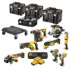 Combo sada 8 kusov 18V akumulátorového náradia 4x5,0Ah TStak DCK853P4T DeWALT