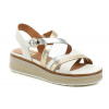 Jana 8-28267-44 bielo zlaté dámske sandále na platforme EUR 37