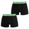 Lonsdale Prémiové Pánske Boxerky Balenie 2ks Čierne Zelené Čierna/Zelená S