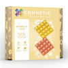 Connetix Tiles - Základňa Pastel Lemon & Peach 2 ks
