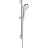 HANSGROHE Croma S sprchová súprava, ručná sprcha 1jet EcoSmart priemer 110 mm, 65 cm sprchová tyč, jazdec a sprchová hadica 160 cm, biela/chróm, 26565400