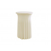 TENTino Elastický obrus SKIRTING na koktejlový bistro stôl 60cm KRÉMOVÁ / IVORY