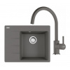 FRANKE SETG269ŠK fragranitový drez 620x500mm CNG 611-62TL/7+batéria FC 6018.084 Šedý Kameň FRA 114.0700.668