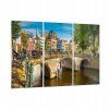 Obrázok na skle 165x110 Amsterdam City (Obrázok na skle 165x110 Amsterdam City)