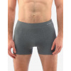 GINA Pánske bambusové boxerky s dlhšou nohavičkou Eco Bamboo | 54005P - šedá biela, L/XL