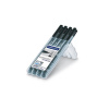 STAEDTLER Lumocolor 31 - permanentné univerzálne popisovače S/F/M/B - 4 čierne