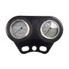 Dvojitý horizontálny panel – dva glycerínové manometre (manometer)