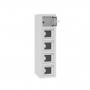 Úschovná plexidverová skriňa s USB zásuvkami WSSv 05 p color_body: RAL 7035, svetlošedá, color_door: RAL 7035, svetlošedá