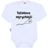 Body s potlačou New Baby Tatínkova nejrychlejší 86 (12-18m)
