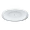 LAUFEN Hydromasážna vstavaná vaňa IL BAGNO ALESSI ONE, s konštrukciou, 230 l, biela